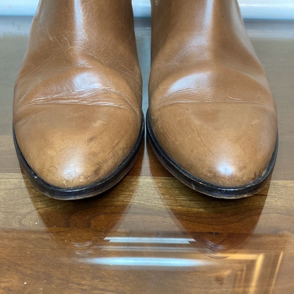 J. Crew Women's Chelsea Ankle Boots - Brown Leather - Size 5 - Picture 3 of 8